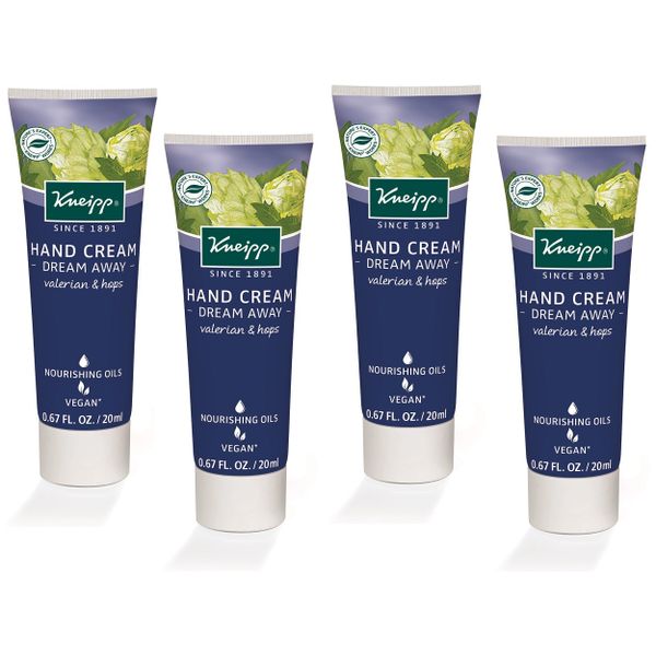 Kneipp Hand Cream - Dream Away with Valerian and Hops - 20 ml - Set of 4