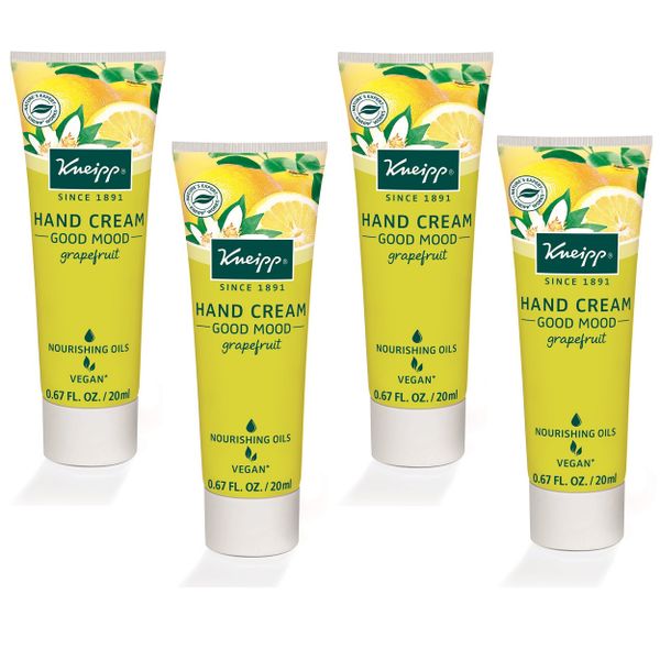 Kneipp Hand Cream - Good Mood with Grapefruit - 20 ml - Set of 4