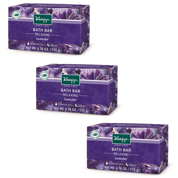 Kneipp Bath Bar - Relaxing Lavender - 135g - Set of 3
