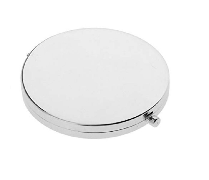 Round mirror compact - Chrome