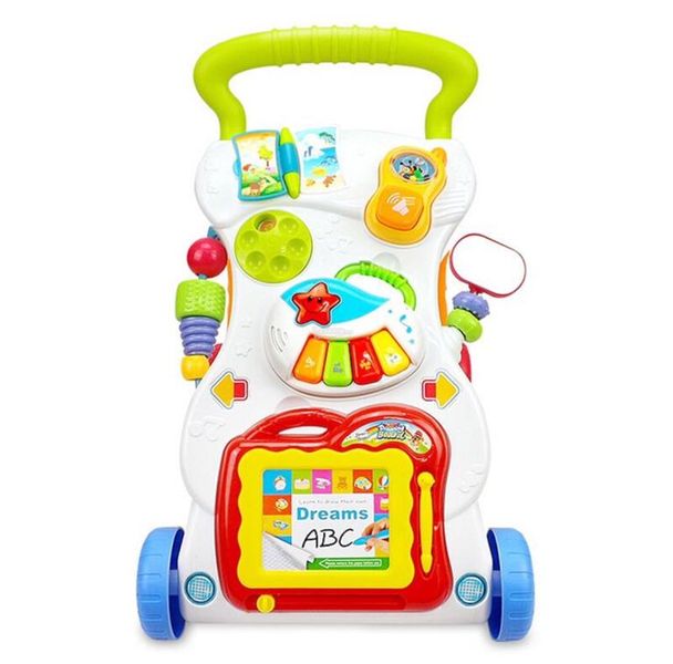 Children Music Walker Trolley With Drawing WordPad