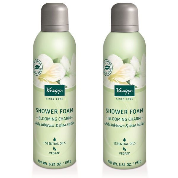 Kneipp Shower Foam - Blooming Charm with Hibiscus &amp; Shea Butter - 200ml x 2