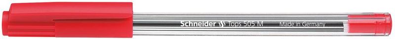 Tops 505 M Medium Point - Crystal Ballpoint Pen Red 50's