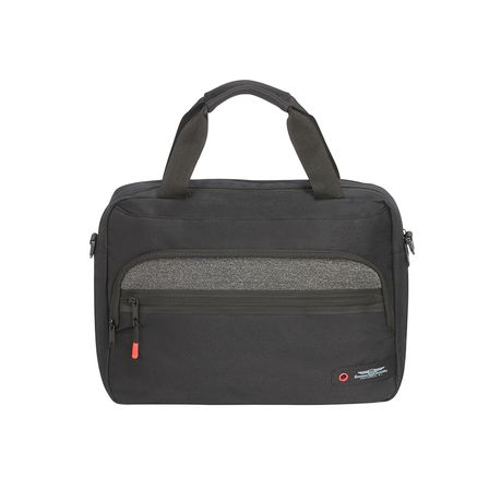 american tourister black and grey laptop bag