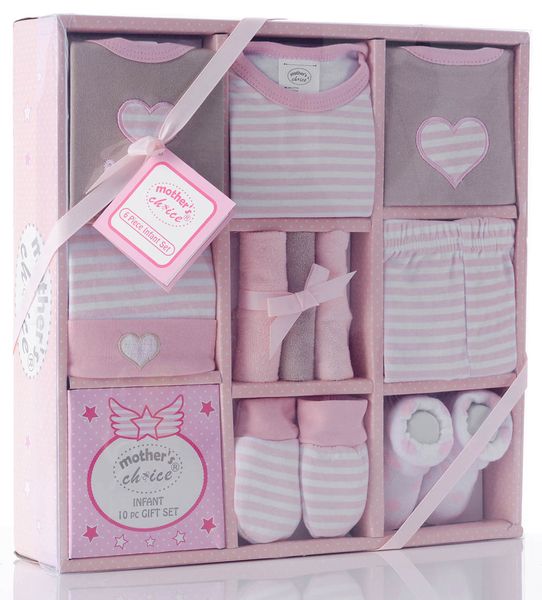 Mothers Choice 10 Piece Gift Set Pink