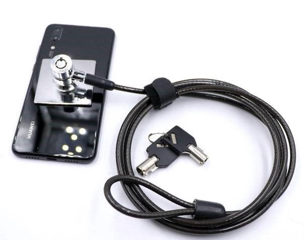 TUFF-LUV T-Bar Keyed Tablet/Phone Lock 2meter Cable