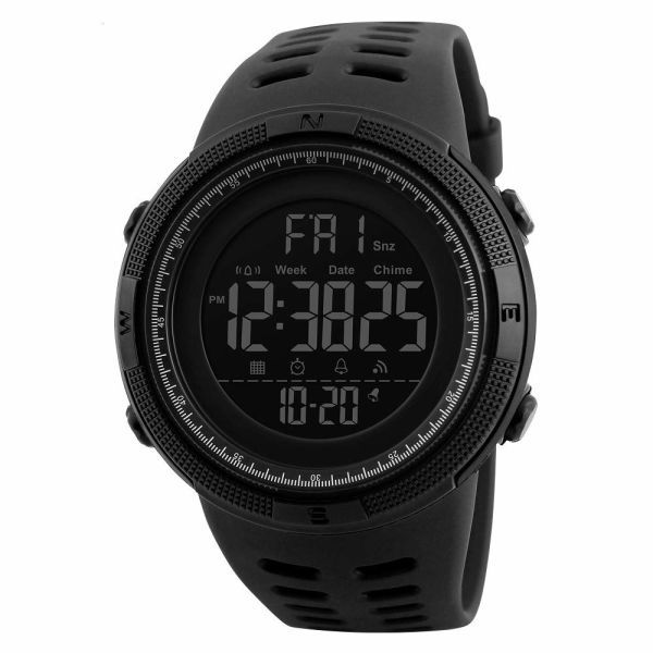 Digital Wrist Watch 1251-Black