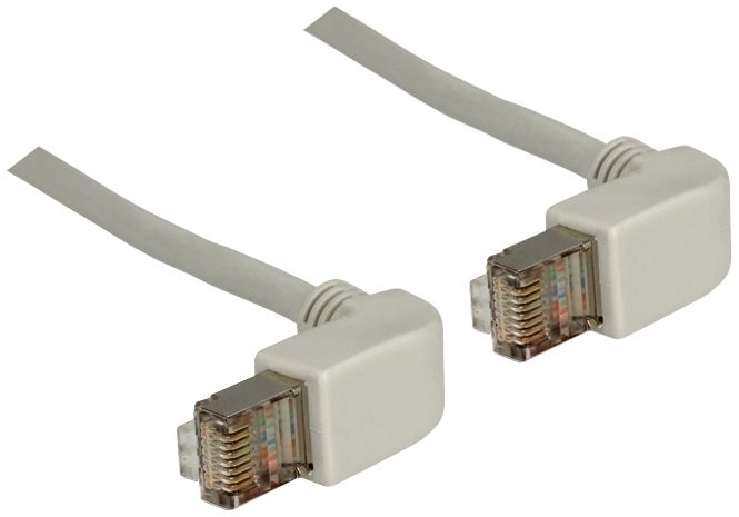 Delock 2m RJ45 CAT6 SSTP Cable Angled - Grey (83512)