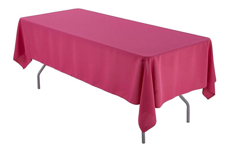 SAER 10 Seater Rectangular Short Fuchsia Tablecloth