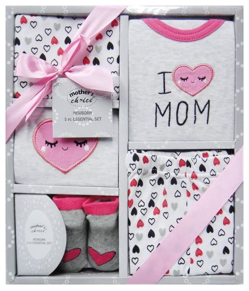 Mothers Choice 5 Piece Gift Set Pink