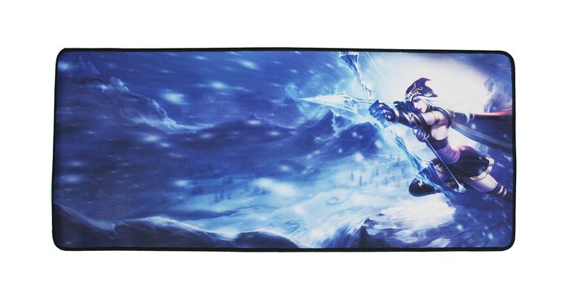 Extra Large Gaming Mousepad Space Scene Blue