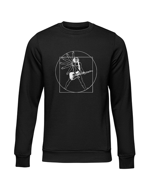 JuiceBubble Vitruvian Guitar Man Sweater -Black
