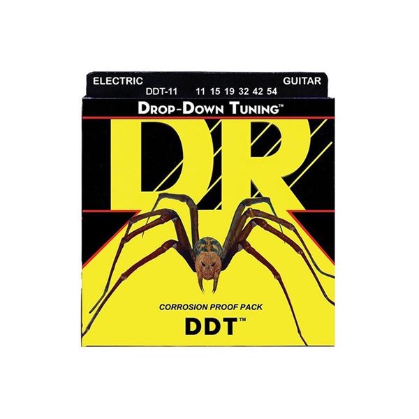 DR Strings DDT Drop Tune Electric Guitar Strings – 11-54 Gauge