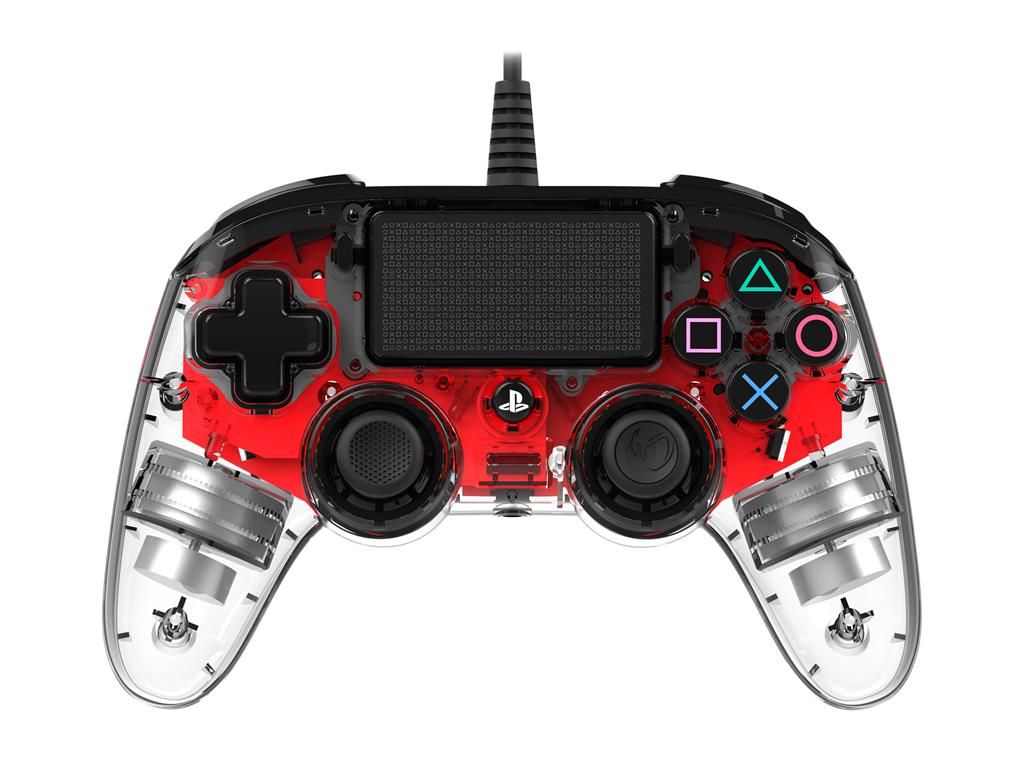 PS4 Nacon Wired Controller Clear Red Buy Online in South Africa
