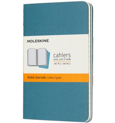 Moleskine Cahier Brisk Blue Pocket Ruled Journal