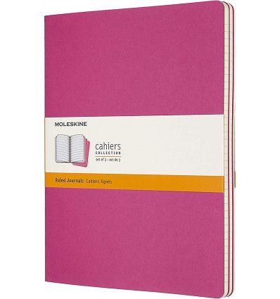 Moleskine Cahier Kinetic Pink Xlarge Ruled Journal