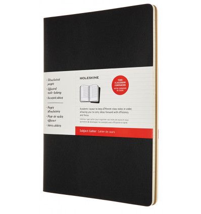Moleskine Cahier Subject Black/Kraft A4 Journal