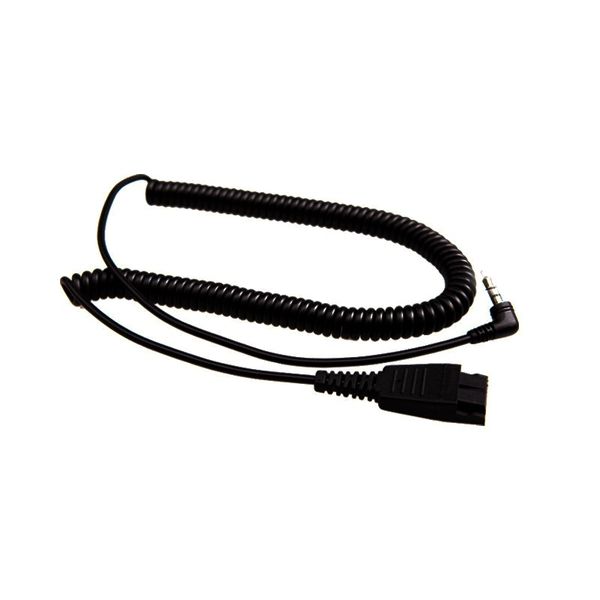 Headset Bottom Cable - GN (Jabra) QD to 3.5mm - 3 Pole - 5 Pack