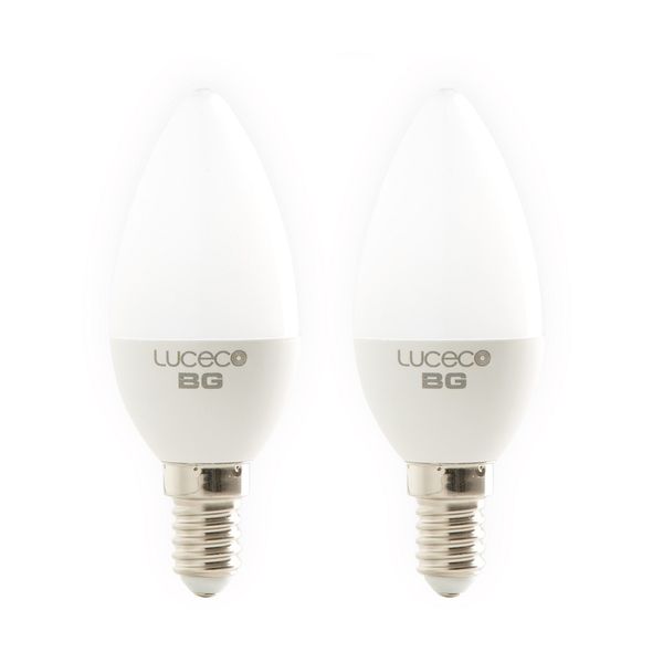 Luceco 2 Pack Led Candle Warm White Non Dimm Lamp