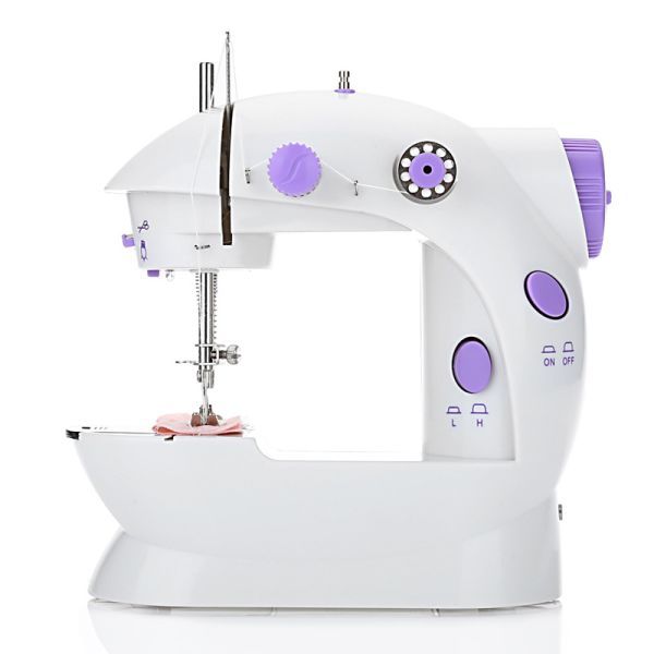 Portable Double Threads and Two-Speed Control Mini Electric Sewing Machine