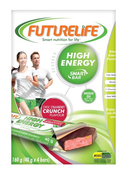 Futurelife SmartBar - High Energy Bar Choc-Strawberry - 10 x 4 x 40g Multipack
