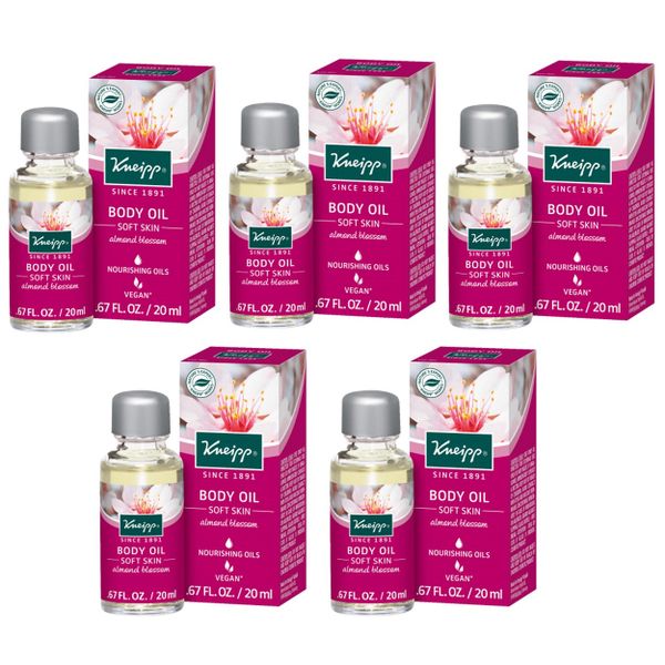 Kneipp Body Oil - Soft Skin with Almond Blossom - Mini 20ml - Set of 5