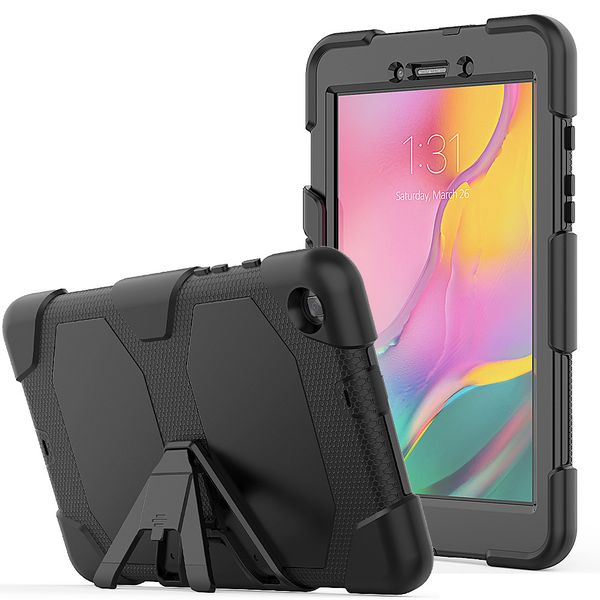 TUFF-LUV Survivor Rugged Armour Case for Samsung Galaxy Tab A 8.0 - Black