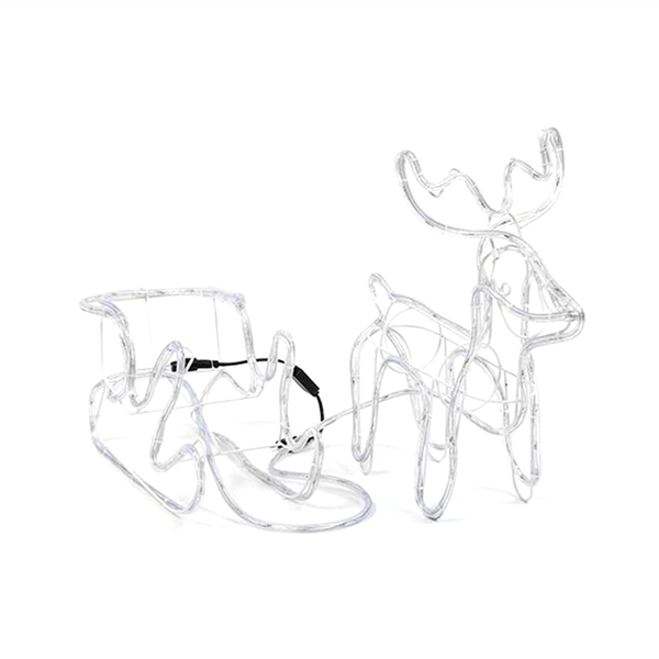 3D LED Sleigh Christmas Light - Multicolour