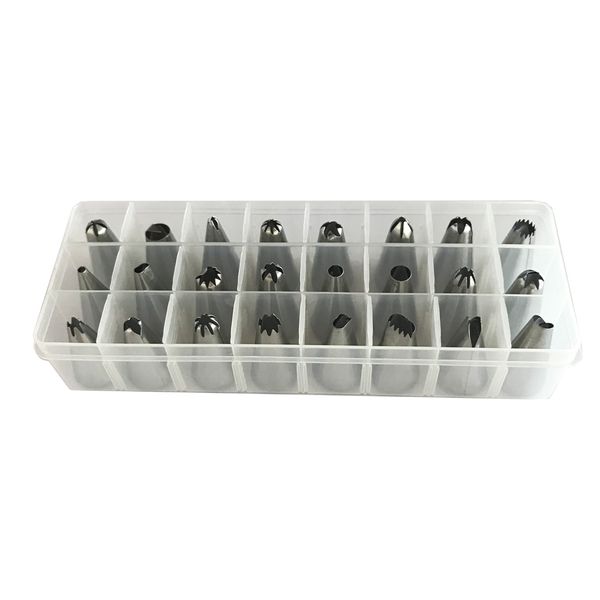 24 Piece Stainless Steel Cake Decorating Supplies Kit