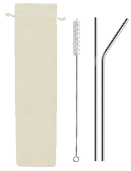 Stainless Steel Straws - 8mm Milkshake - 2