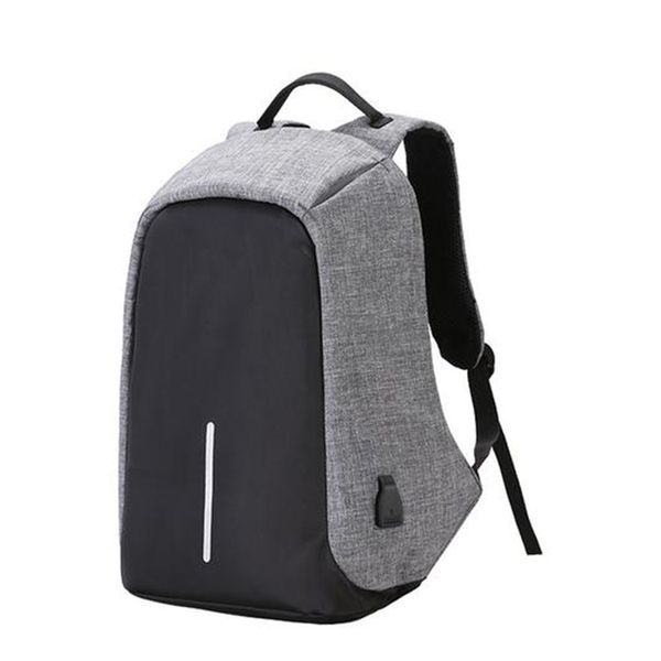 Anti-theft Laptop Backpack + External USB Charging Port – Black