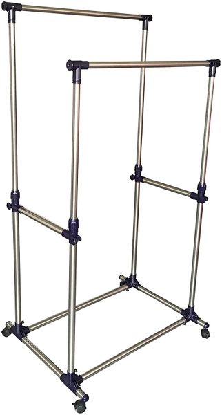 Double Pole Clothing Rail