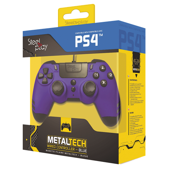 Steelplay - Metaltech - Wired Controller - Sapphire Blue (PC and PS4)