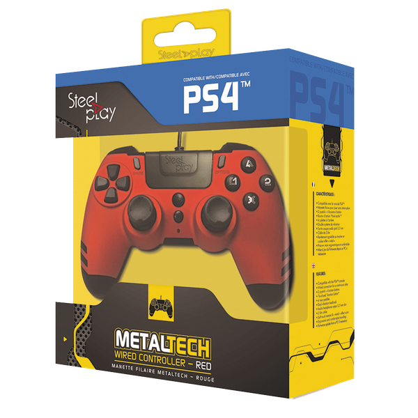 Steelplay - Metaltech - Wired Controller - Ruby Red