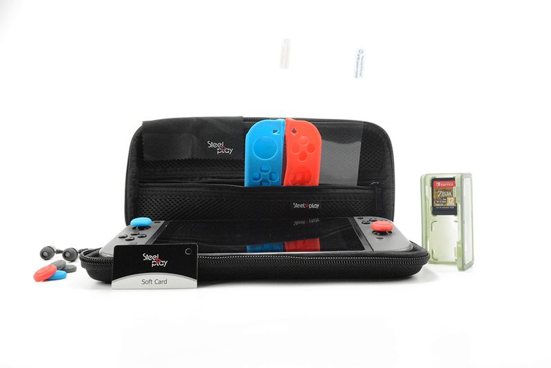 Steelplay - 11 In 1 Carry &amp; Protect Kit +2 Free Joypad Cases (Switch)