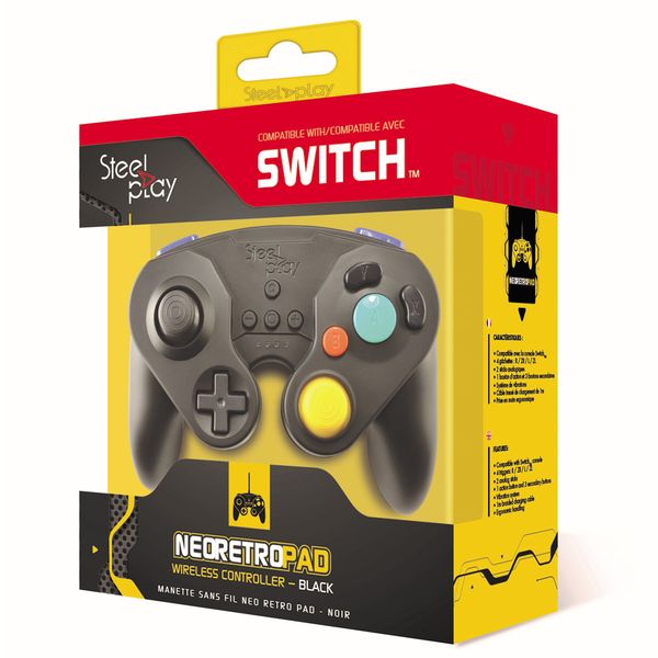 Steelplay - Wireless Neo Retro - Black (Switch)