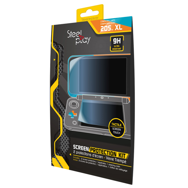 Steelplay 9h Tempered Glass Protection Kit Compatible with Nintendo 2DS XL