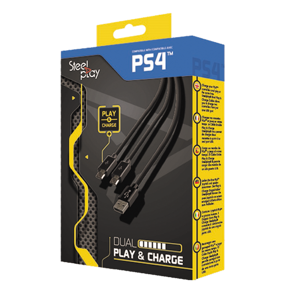 Steelplay - Dual Play &amp; Charge Cable (PS4)
