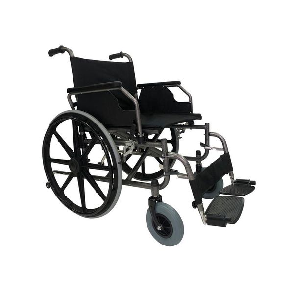 Heavy duty steel wheelchair