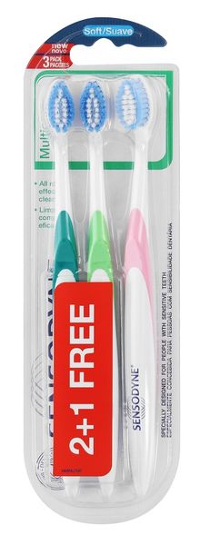 Sensodyne Soft Multicare Toothbrush 3 Pack