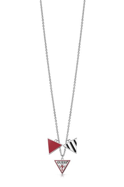 La Guessers 16-18" Small Chain And Logo Silver F19