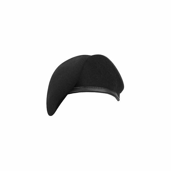 (Black) Military Army Soldier Special Forces Berets for Men - 58cm