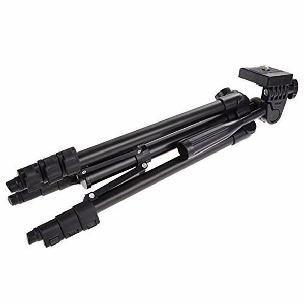Portable Foldable Camera Tripod With Mobile Clip Holder Bracket