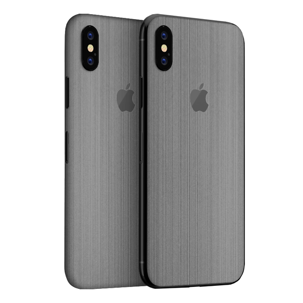 Wripwraps Brushed Metal Skin for iPhone XR - Double Pack