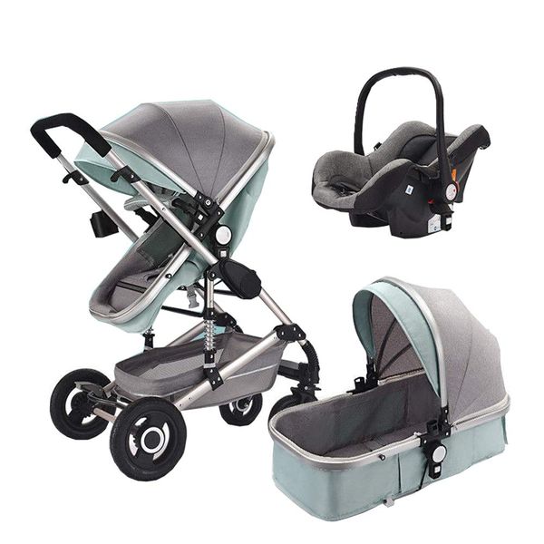 Baby stroller 3 in 1 newborn baby carriage - Gree