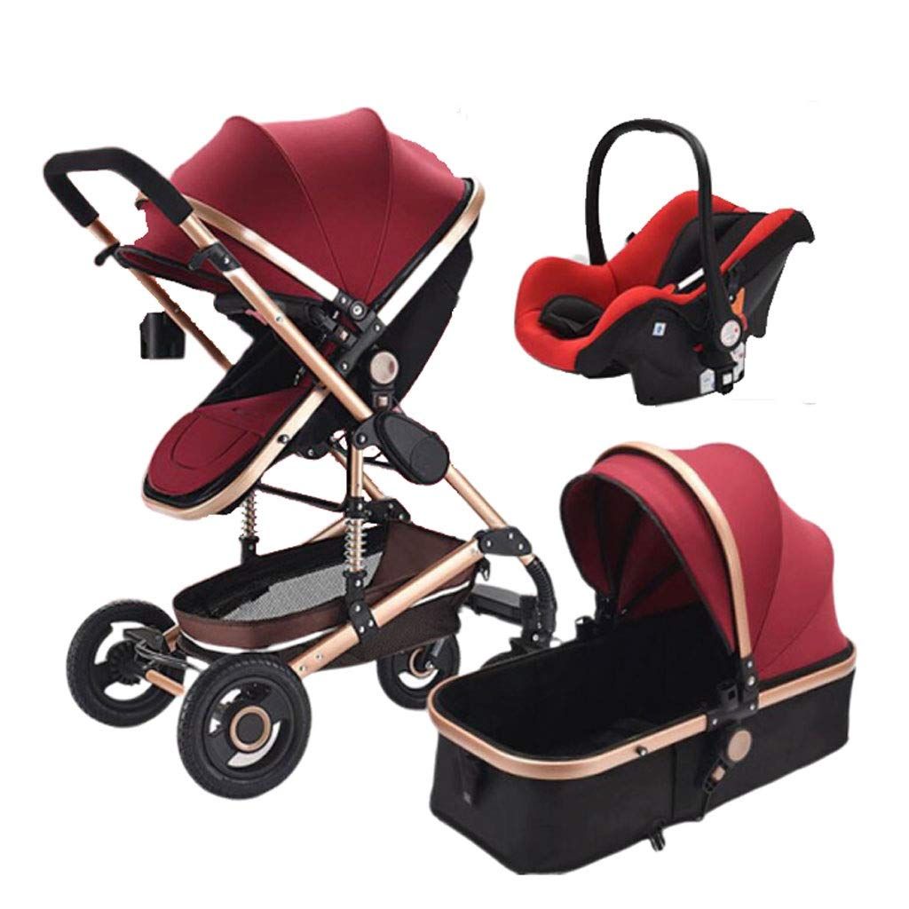 Baby Stroller 3 In 1 Newborn Baby Carriage Red Shop Today Get It 
