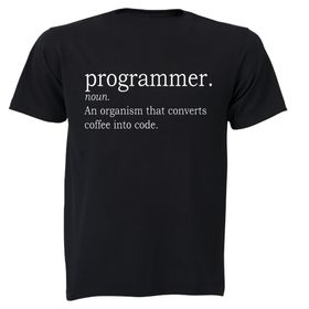 Programmer Definition - Mens - T-Shirt - Black | Shop Today. Get it ...