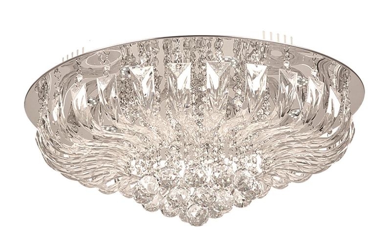 36 Watt LED Ceiling Fitting with Crystals
