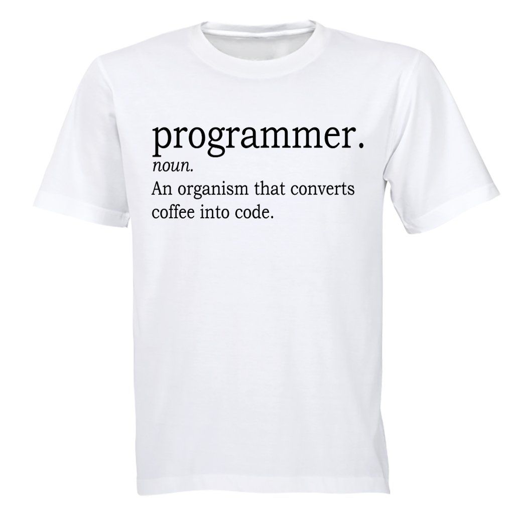 Programmer Definition - Mens - T-Shirt - White | Shop Today. Get it ...