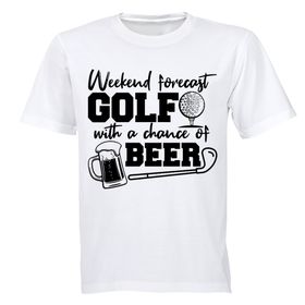 Weekend Forecast - Golf - Mens - T-Shirt - White | Shop Today. Get it ...